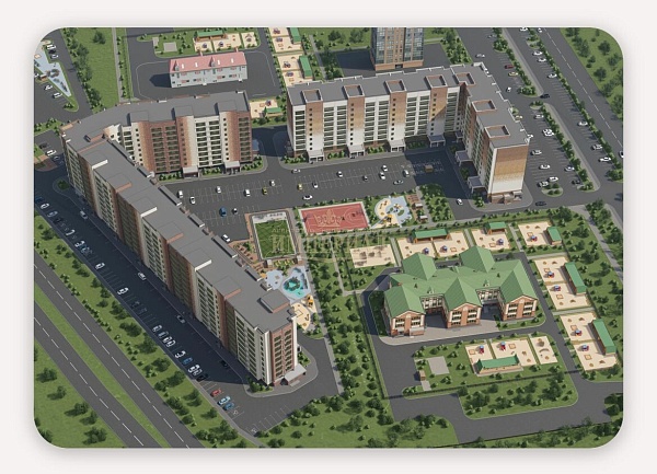 1-к квартира в новостройке, 41 кв.м.