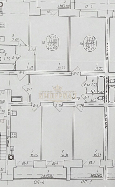 3-к квартира, 97 кв.м.