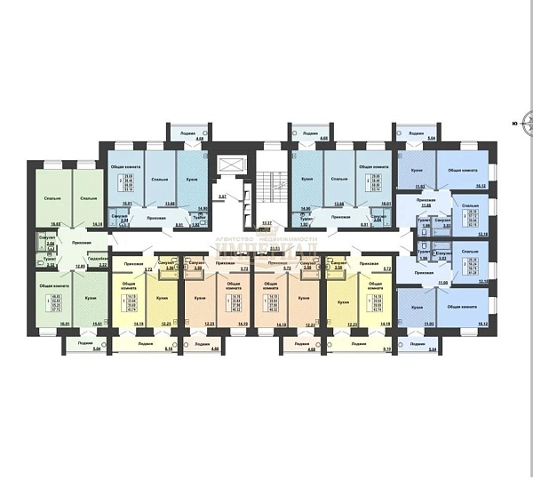 2-к квартира, 61 кв.м.