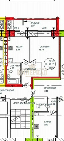 1-к квартира, 39 кв.м. 1-к квартира, 39 кв.м.