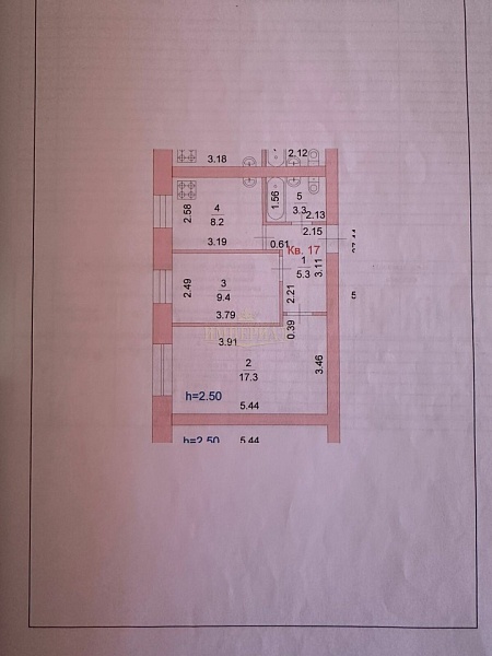 Купить двухкомнатную квартиру 43.5 м² в Йошкар-Оле на 3/5 этаже за 3490000 ₽