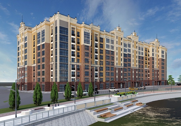 1-к квартира в новостройке, 59 кв.м.