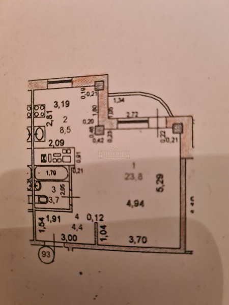 1-к квартира, 41 кв.м.